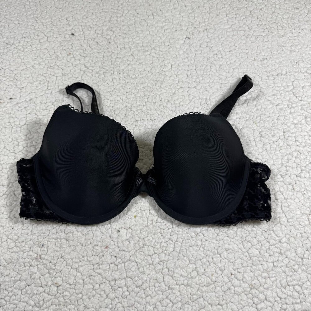 Victoria's Secret Demi-Buste Bra size 36C Black Velvet